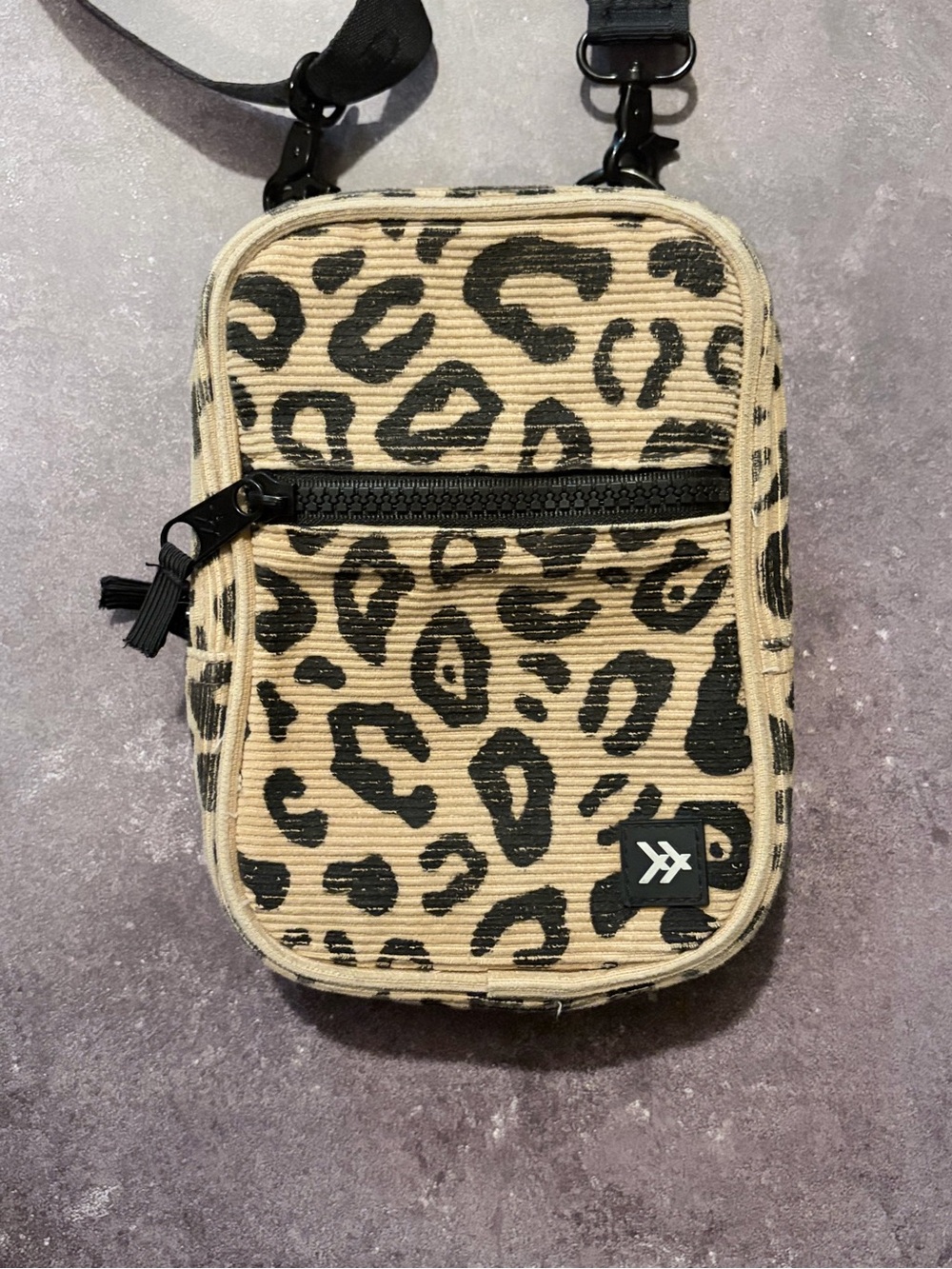 EUC Thread Wallets Corduroy Crossbody in Leopard